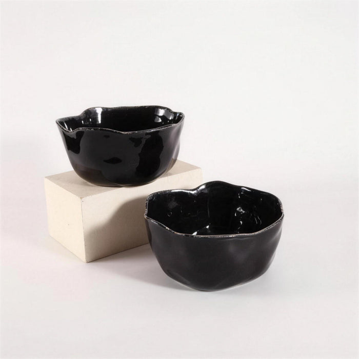 Lot de 2 saladiers - Noir