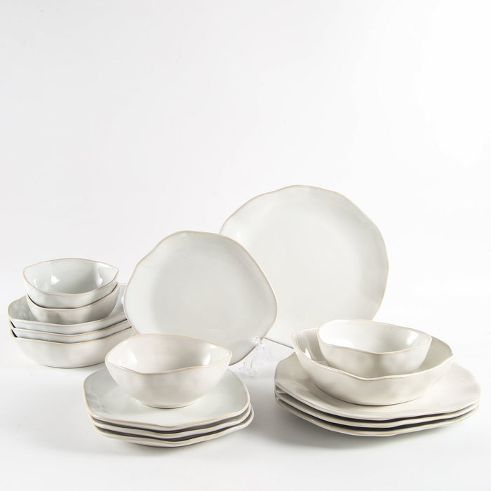 Service de table 16 pièces – Blanc nacré
