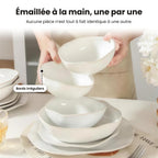 Service de table 16 pièces – Blanc nacré