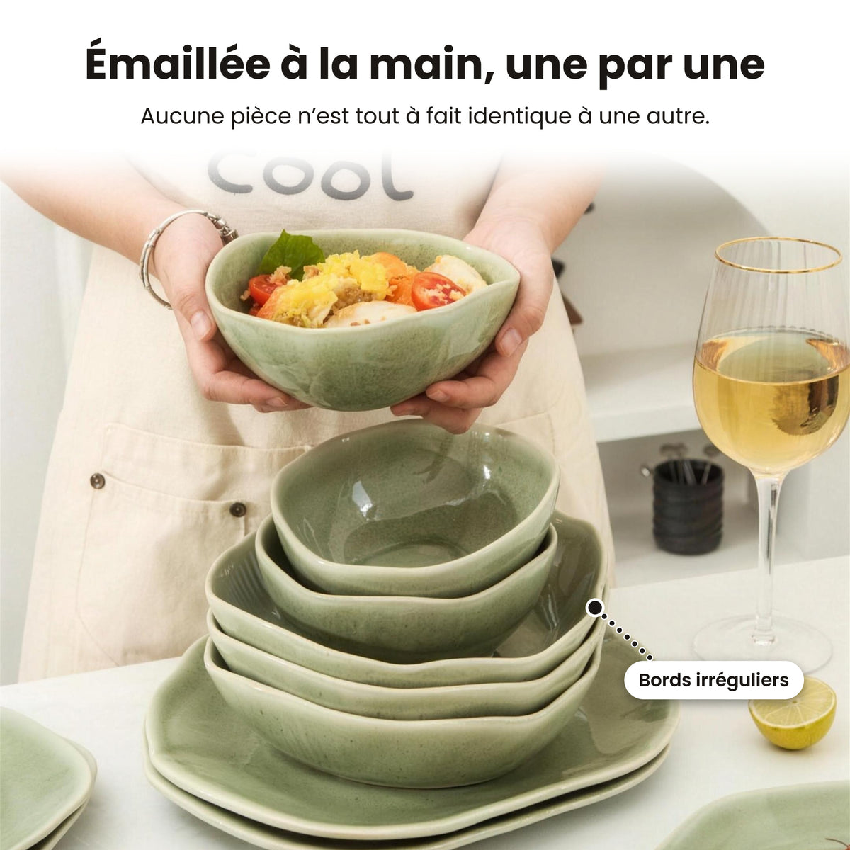 Service de table 16 pièces – Vert