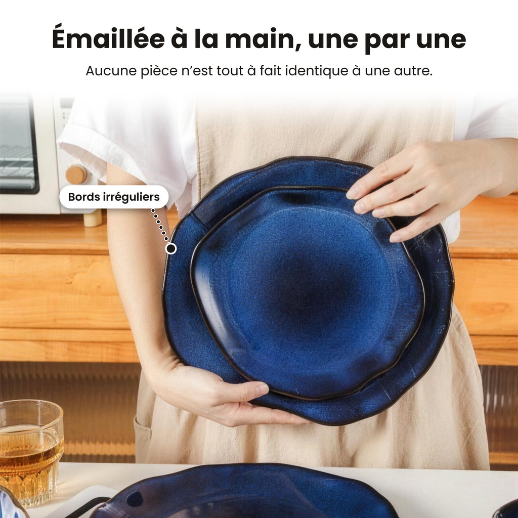 Service de table 16 pièces – Bleu océan
