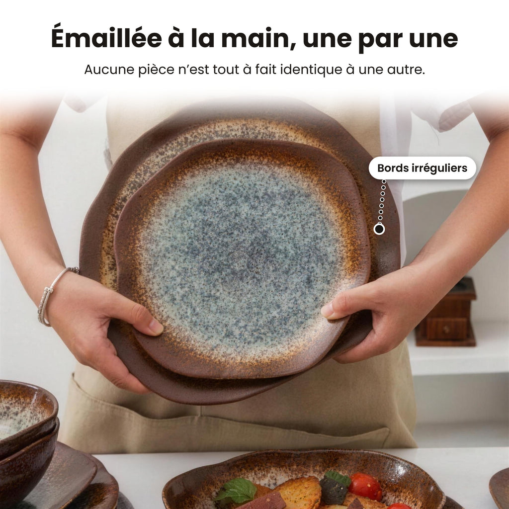 Service de table 16 pièces – Maron