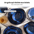 Service de table 16 pièces – Bleu océan