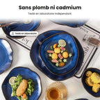 Service de table 16 pièces – Bleu océan