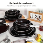 Service de table 16 pièces – Noir