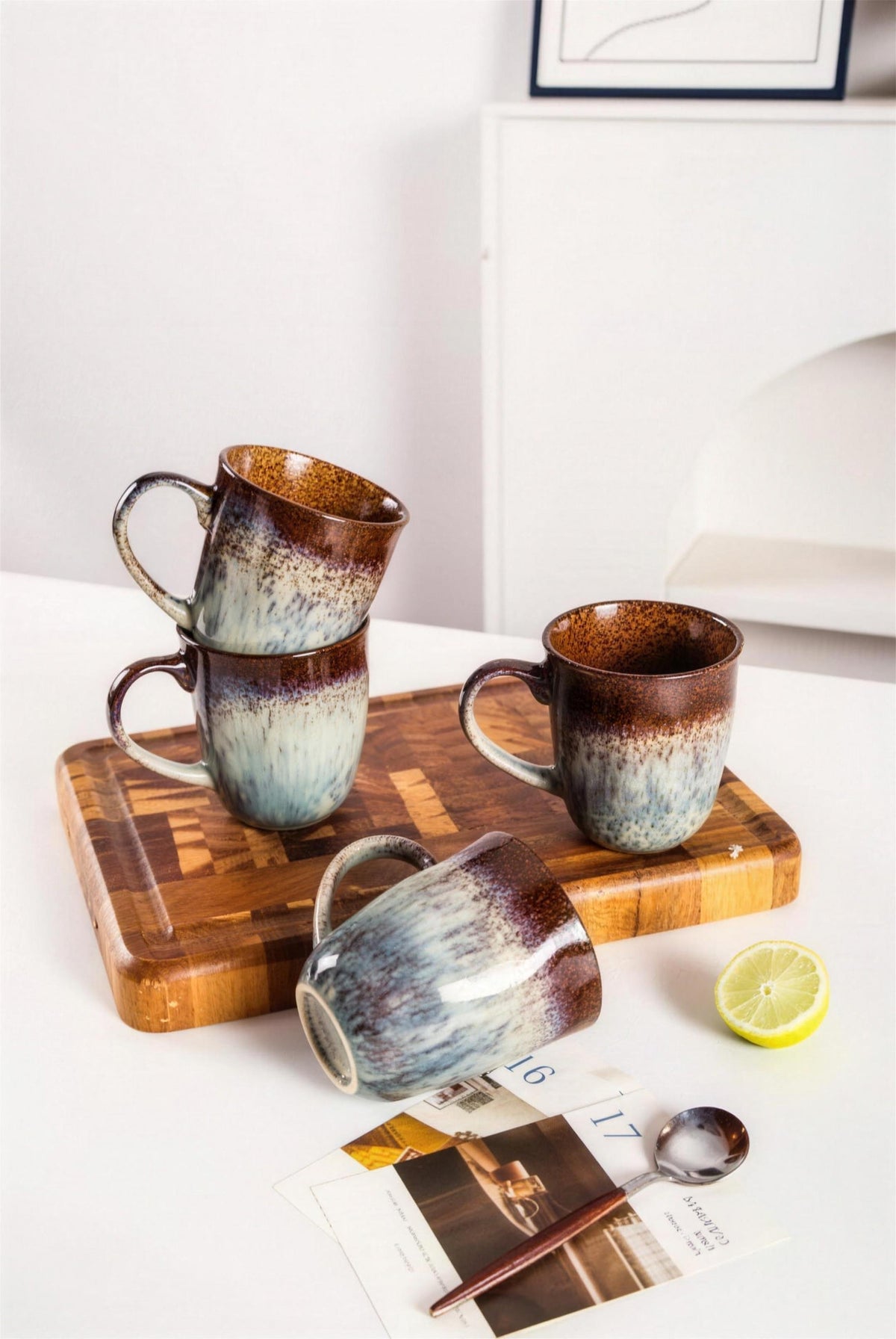 Lot de mugs - Maron Expresso