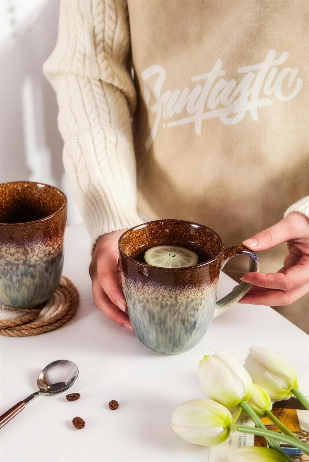 Lot de mugs - Maron Expresso