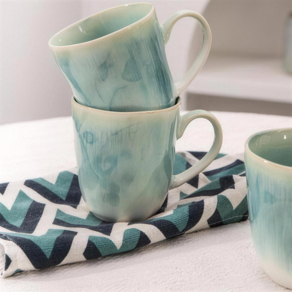 Lot de mugs - Bleu ciel