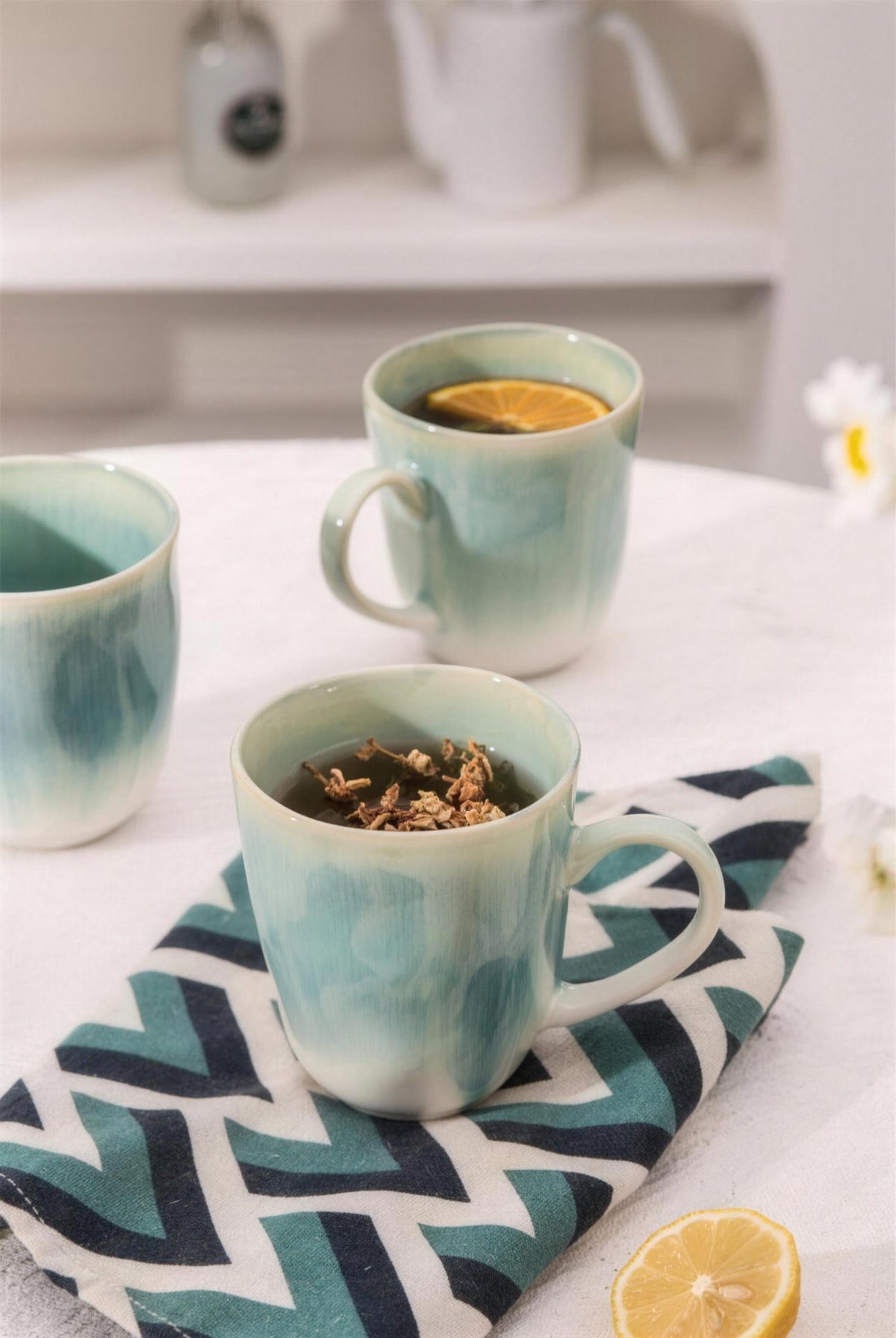 Lot de mugs - Bleu ciel