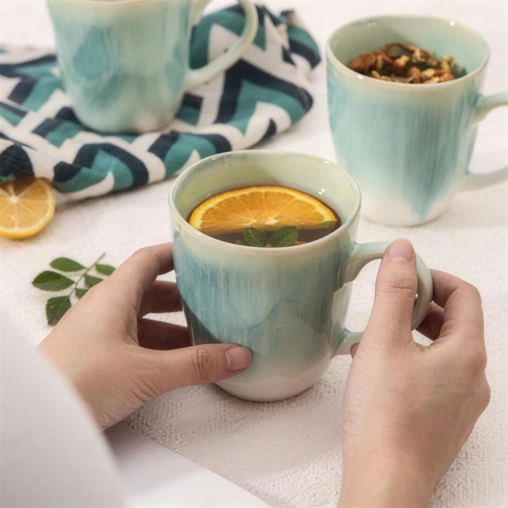 Lot de mugs - Bleu ciel