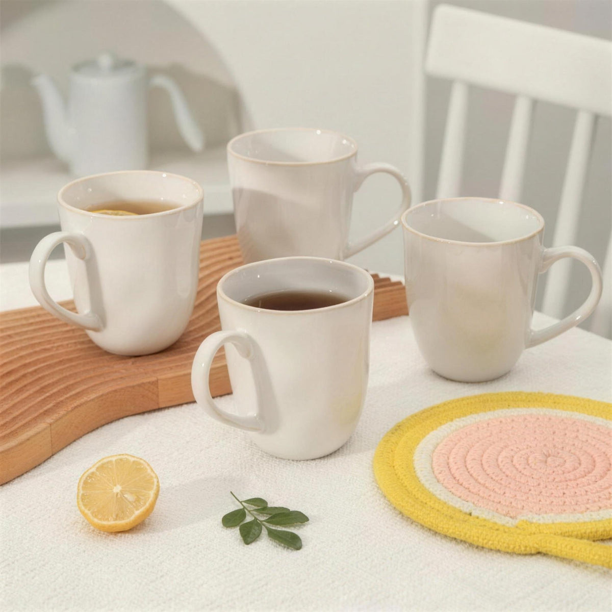 Lot de mugs - Blanc
