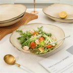 Lot de 4 assiettes creuses - Beige