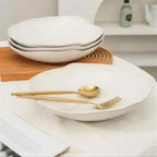 Lot de 4 assiettes creuses - Blanc