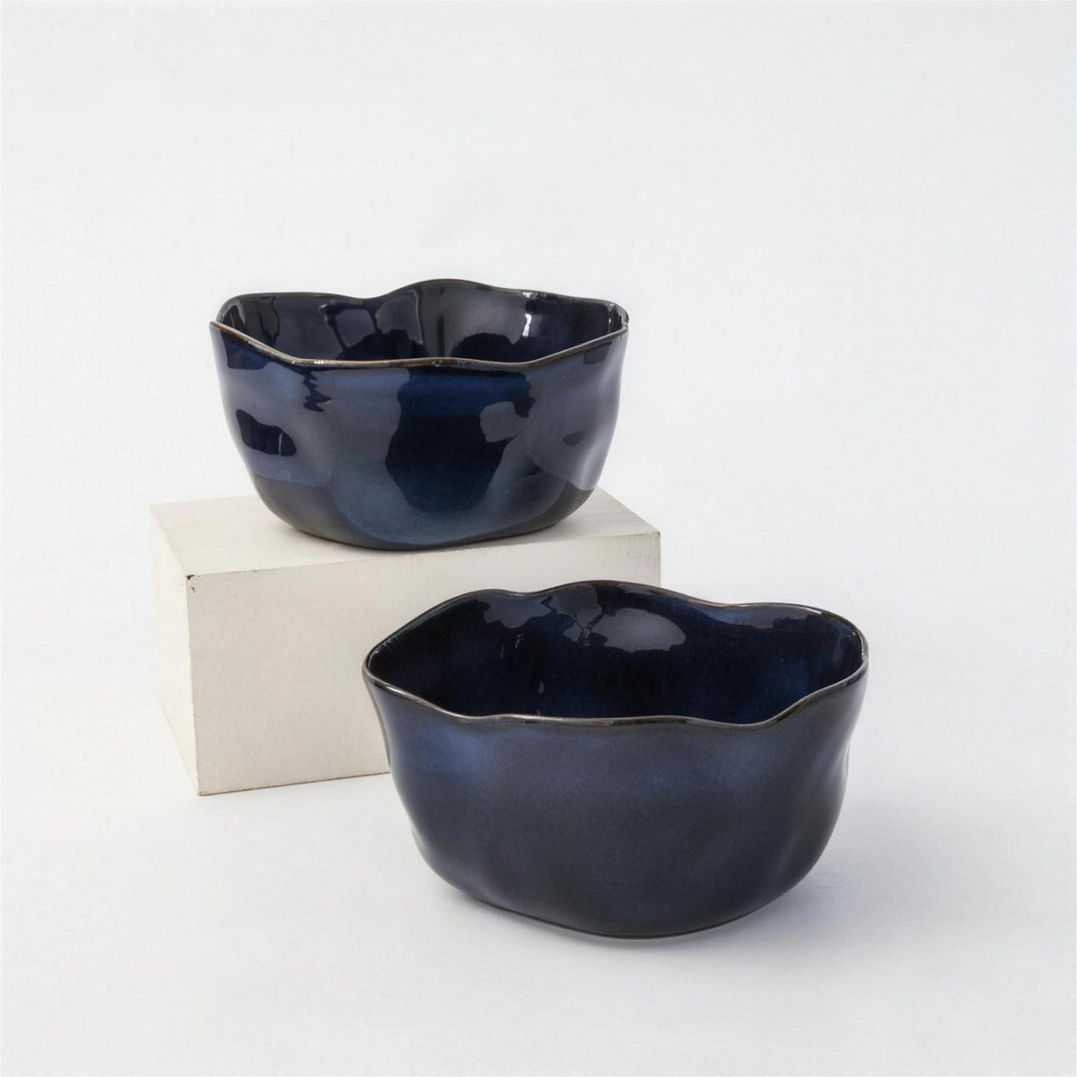 Lot de 2 saladiers - Bleu