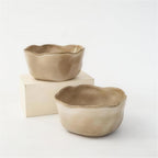 Lot de 2 saladiers - Beige