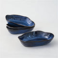 Lot de 4 plats ovales creux - Bleu