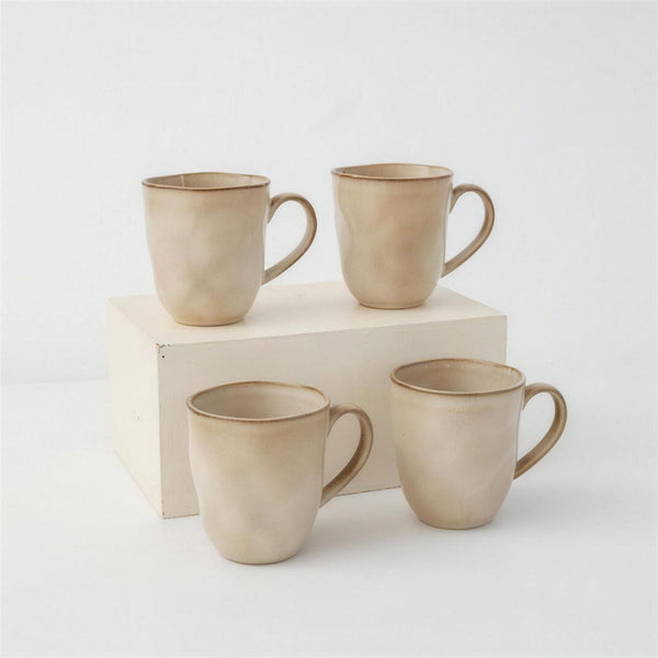 Lot de mugs - Crème