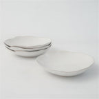 Lot de 4 assiettes creuses - Blanc