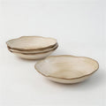Lot de 4 assiettes creuses - Beige