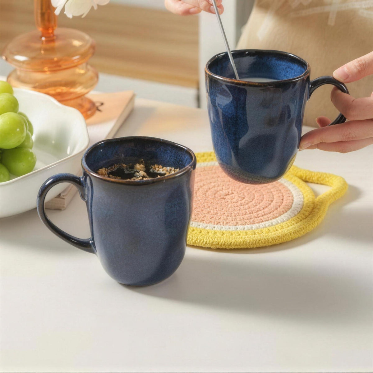 Lot de mugs - Bleu