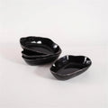 Lot de 4 plats ovales creux - Noir