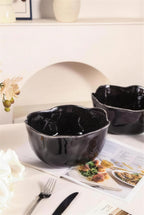 Lot de 2 saladiers - Noir