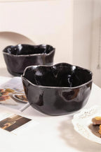 Lot de 2 saladiers - Noir