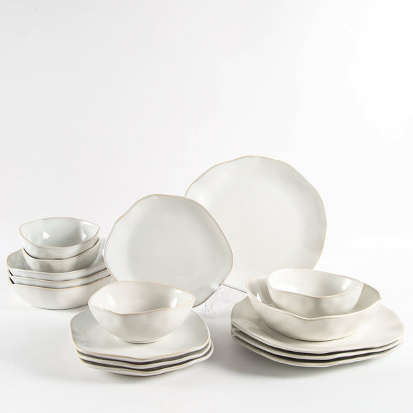 Service de table 16 pièces – Blanc nacré